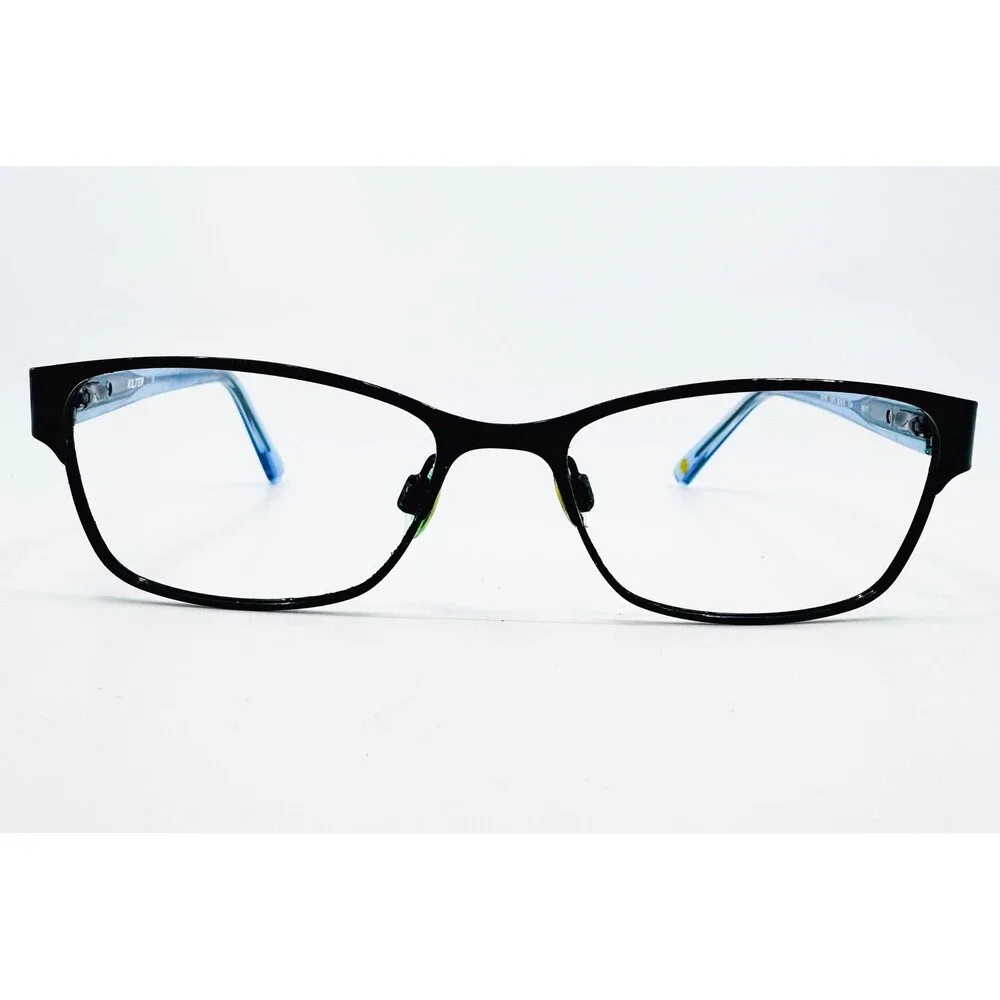 Kilter Eyeglasses Frames Womens Black Blue K5003 001 49-15-135 Full Rim Eyewear
